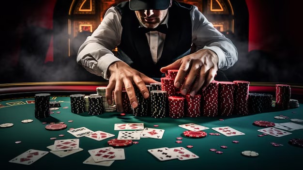 Poker tournament bracket display showing player progression and prize pool